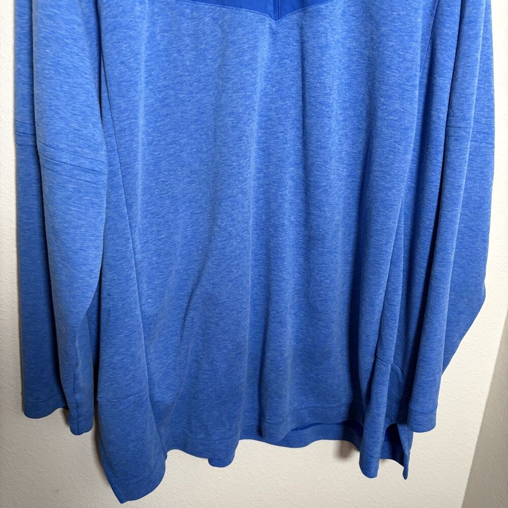 Nike Sweatshirt Men's 4XL Blue 1/4 Zip Pullover Long Sleeve Athletic Active - Picture 4 of 10